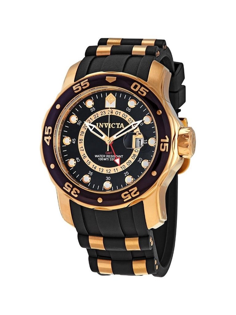 Nwt Invicta Pro Diver Gmt Black Dial Mens Watch